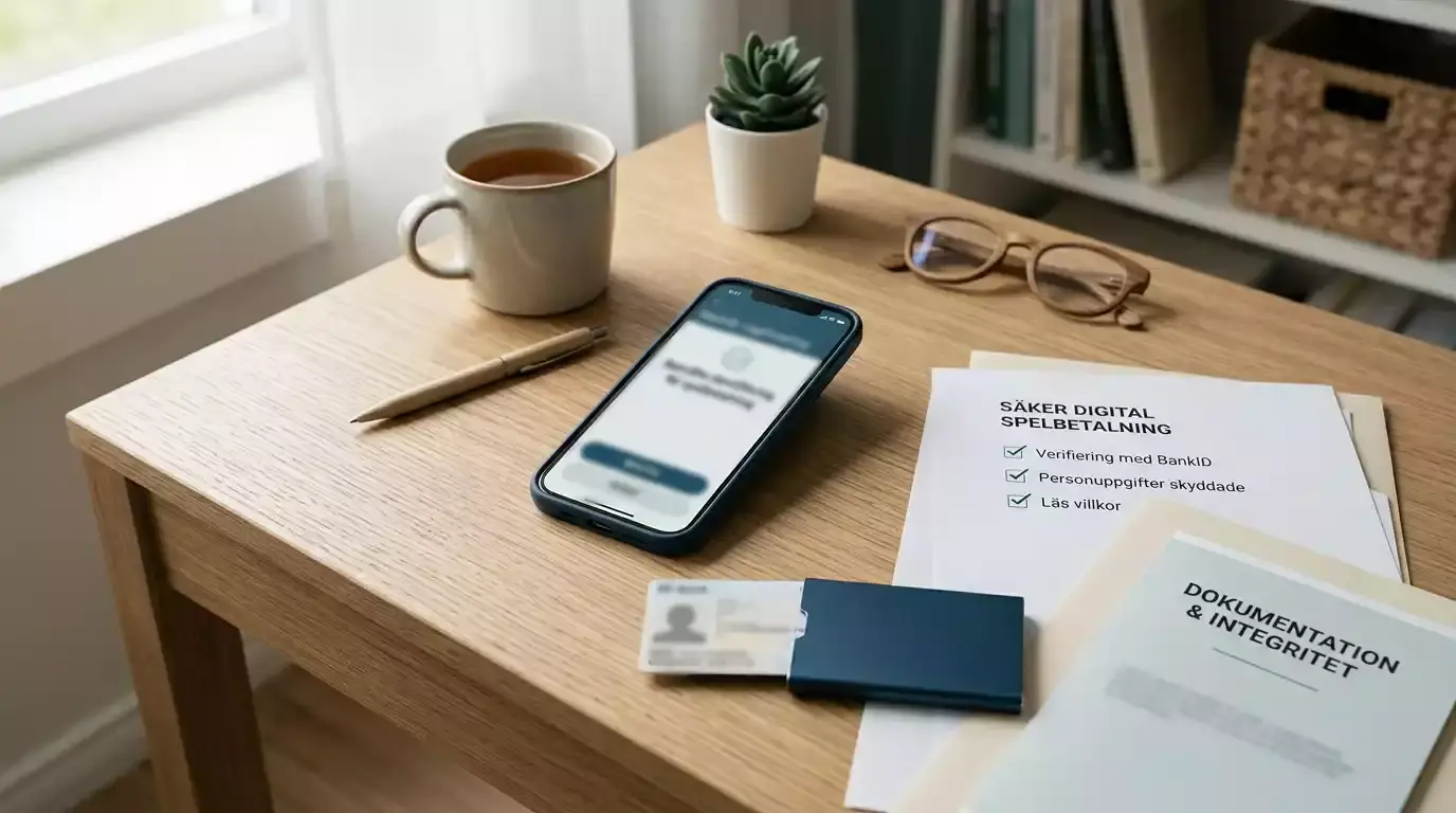 Checklista för BankID, betalning och personuppgifter vid spel online